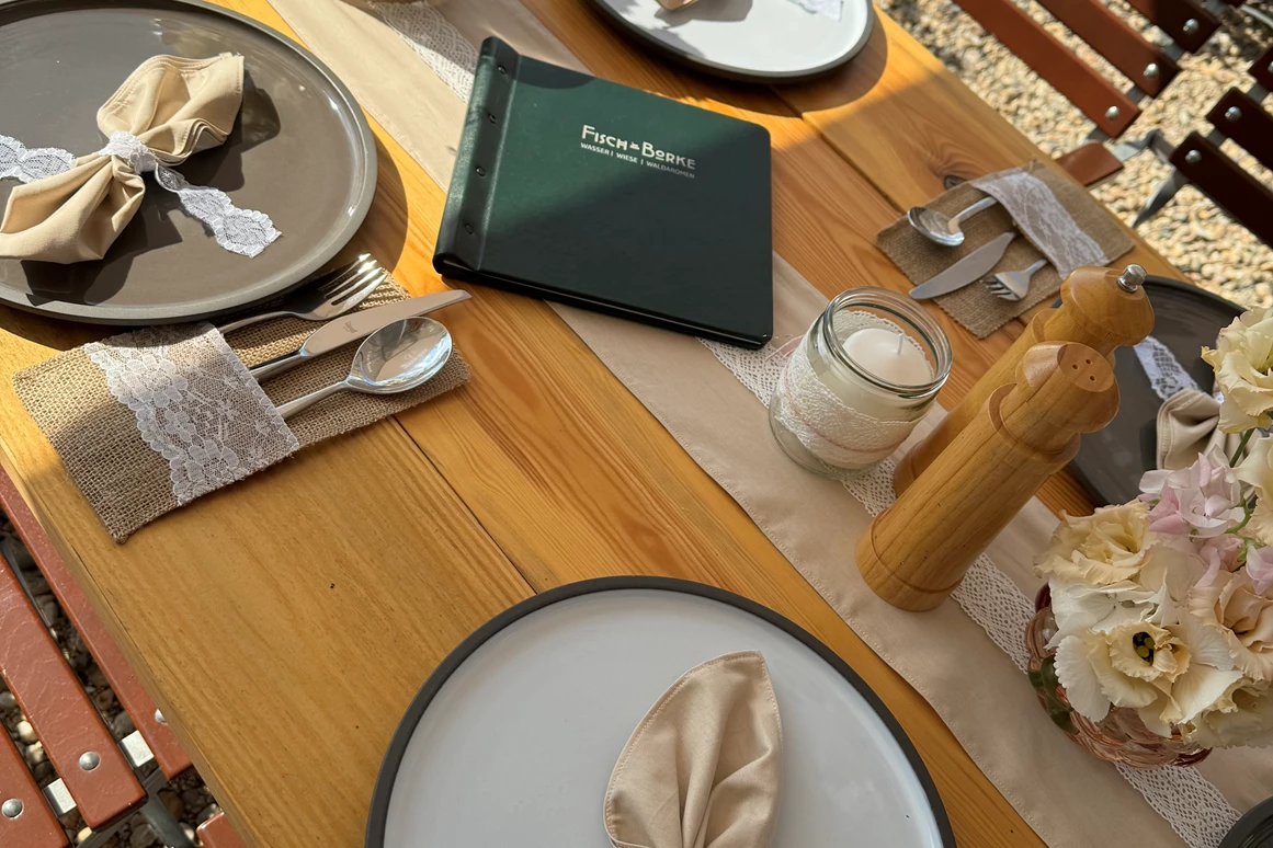 Hochzeit: Fisch Borke