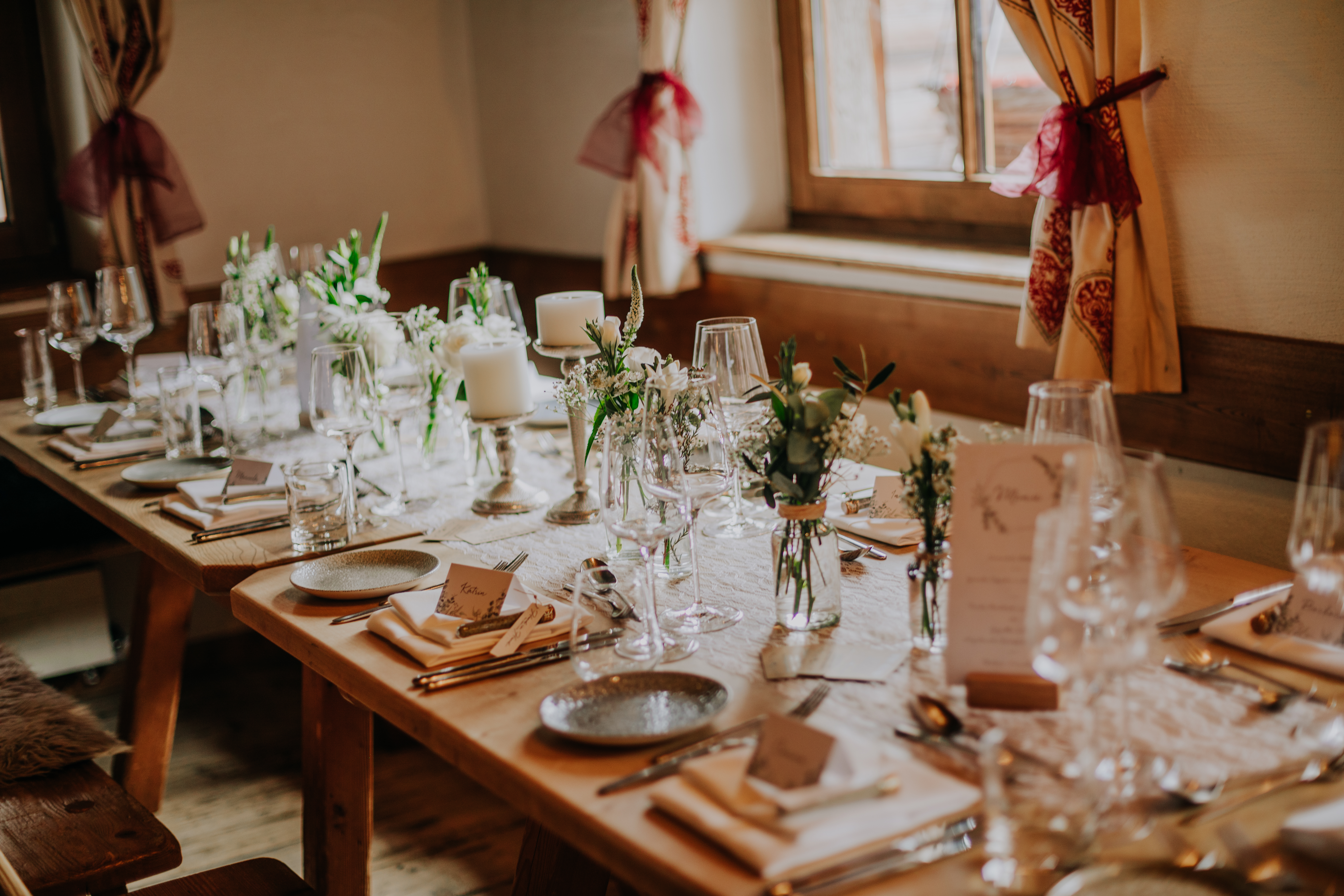 Hochzeit: Tischdekoration - Montana Hochfügen 