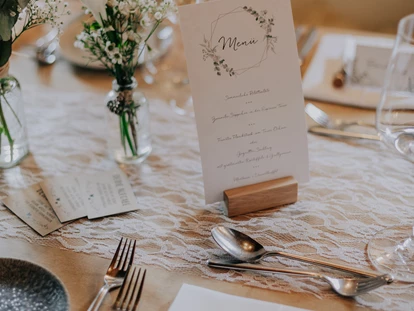 Hochzeit - nächstes Hotel - Tirol - Tischdekoration - Montana Hochfügen