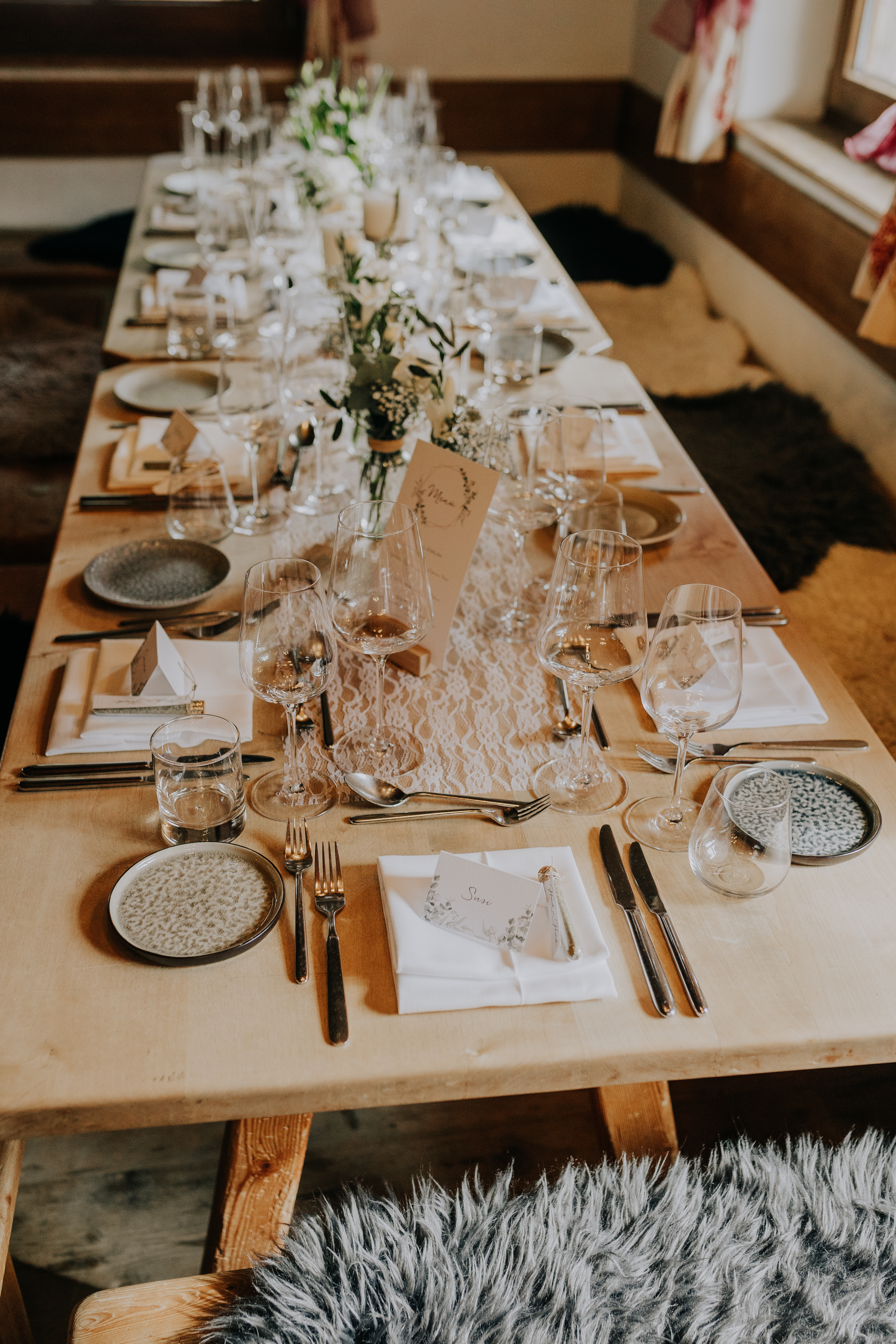 Hochzeit: Tischdekoration - Montana Hochfügen 