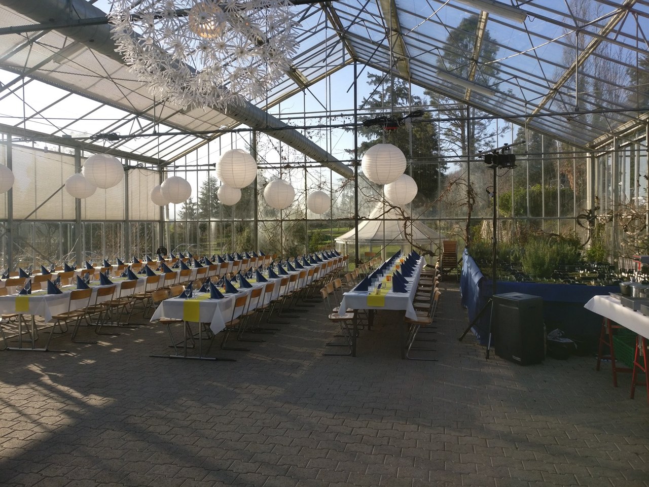 Der Rosengarten - Ihre Traum-Eventlocation Information about the banquet halls Glasshouse / greenhouse
