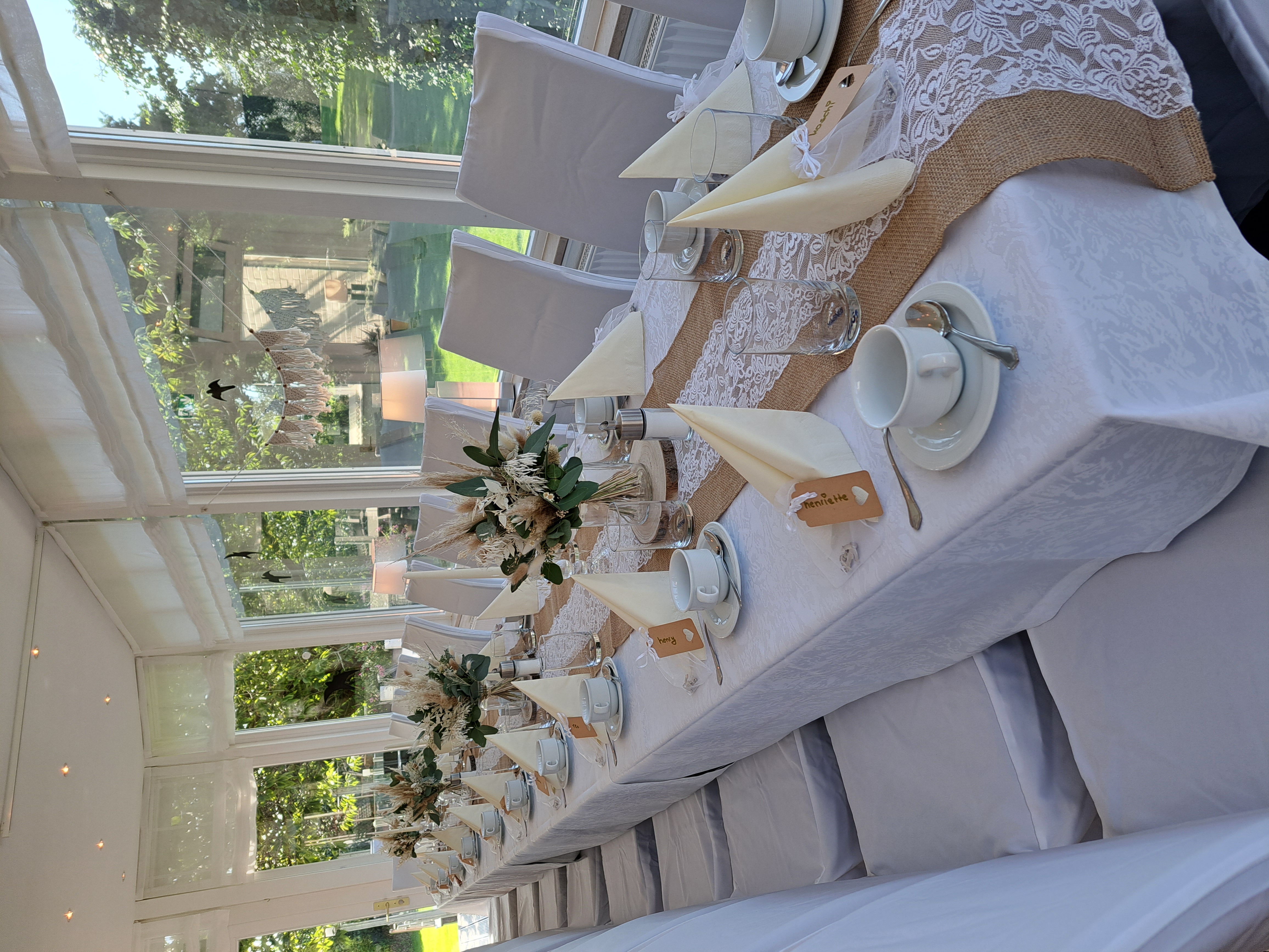 Mariage - Heiligenhafen - Hochzeitstafel 20 Personen - HofHotel Krähenberg