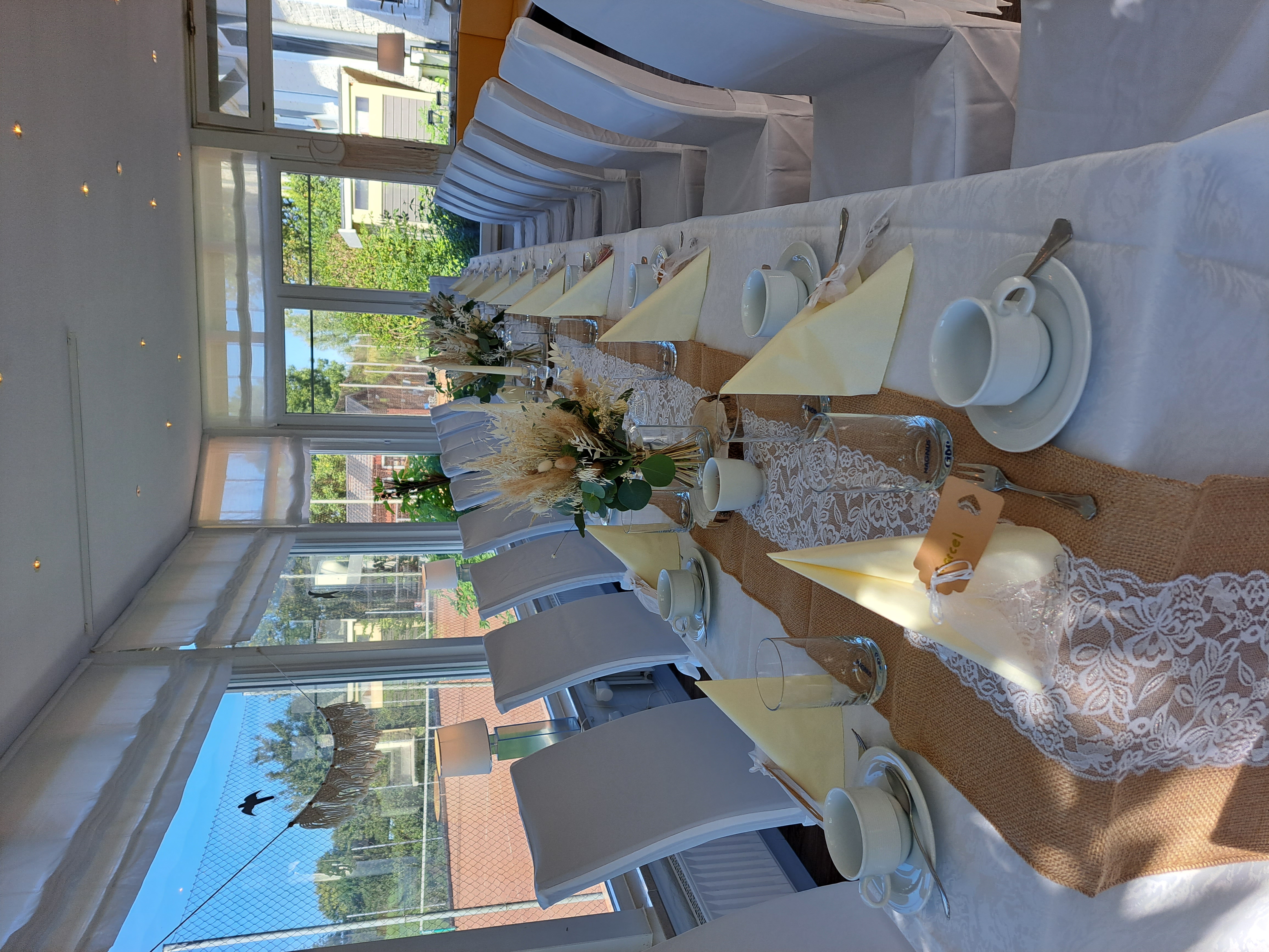 Mariage - Heiligenhafen - Hochzeitstafel 20 Personen - HofHotel Krähenberg