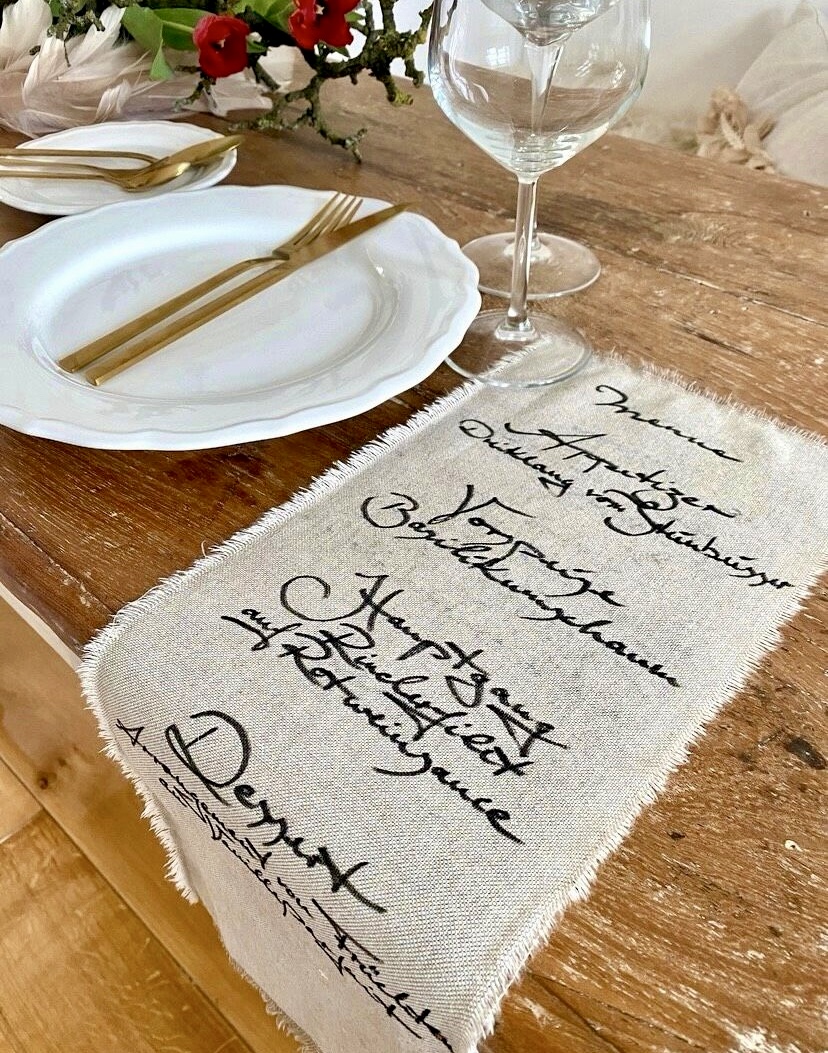 Hochzeitslocation: Ein Kalligraphie Beispiel - Kleines Backhaus