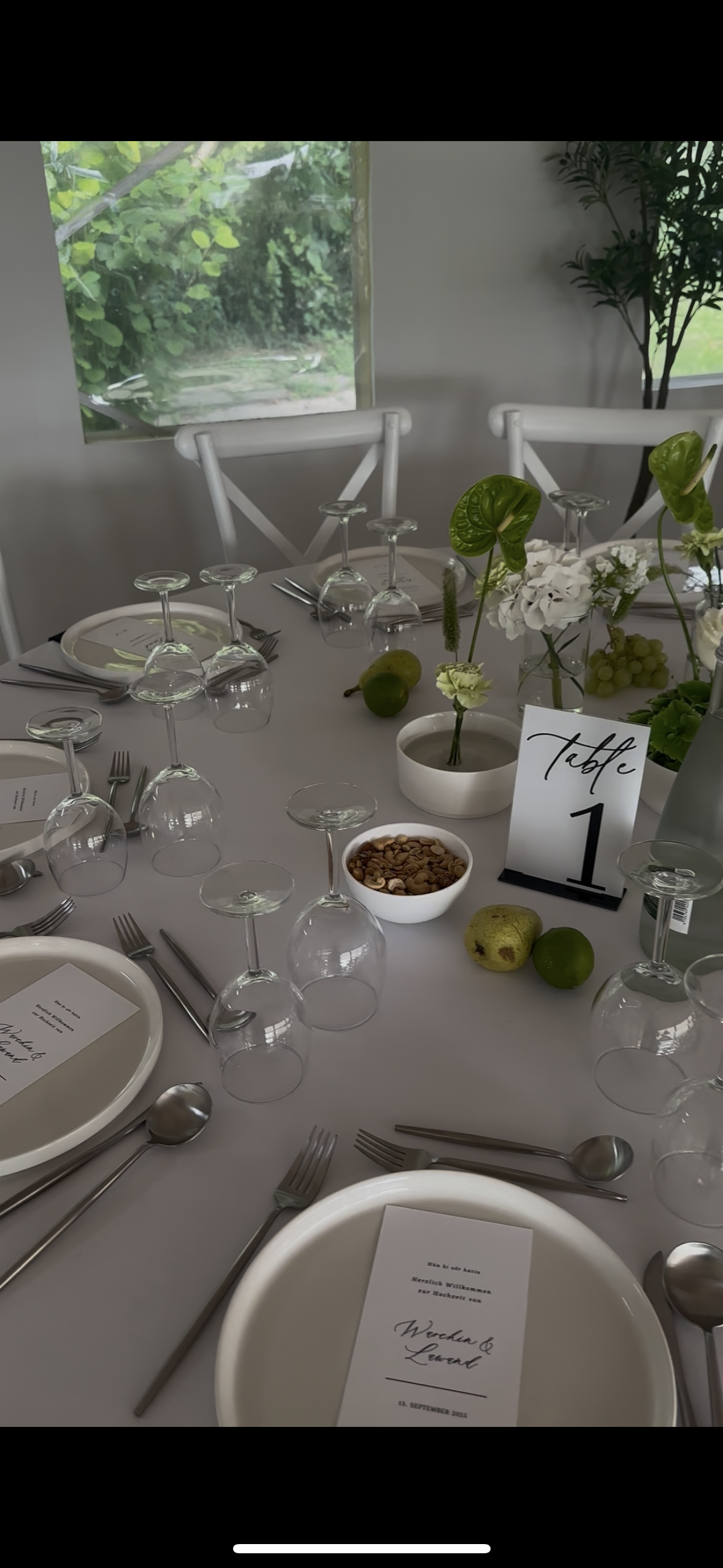 Hochzeitslocation: Tischdekoration - Rosengarten Café & Events