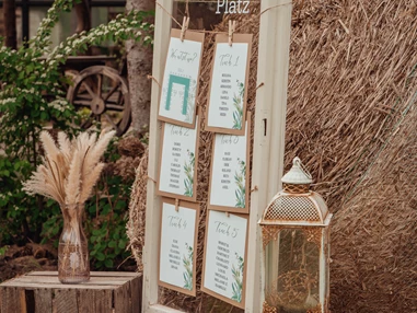 Hochzeit: Dekoration Scheunenhochzeit Tischzuweiser Vintage Fenster - Festhof Nirgendwo