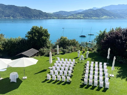 Bruiloft - Wolfsegg am Hausruck - Standesamt Attersee | Villa Weiss: Exklusive Hochzeitslocation mit Trauplatz im Garten und traumhaftem Blick auf den See. Ideal für freie oder standesamtliche Trauungen in privater Atmosphäre. - Villa Weiss | Attersee