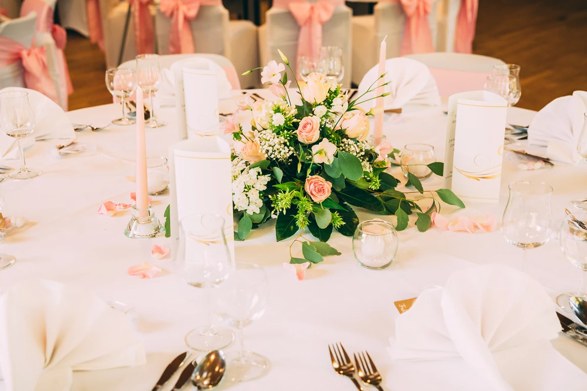 Hochzeit: Gedeckter Tisch - Kurhaus Bad Krozingen