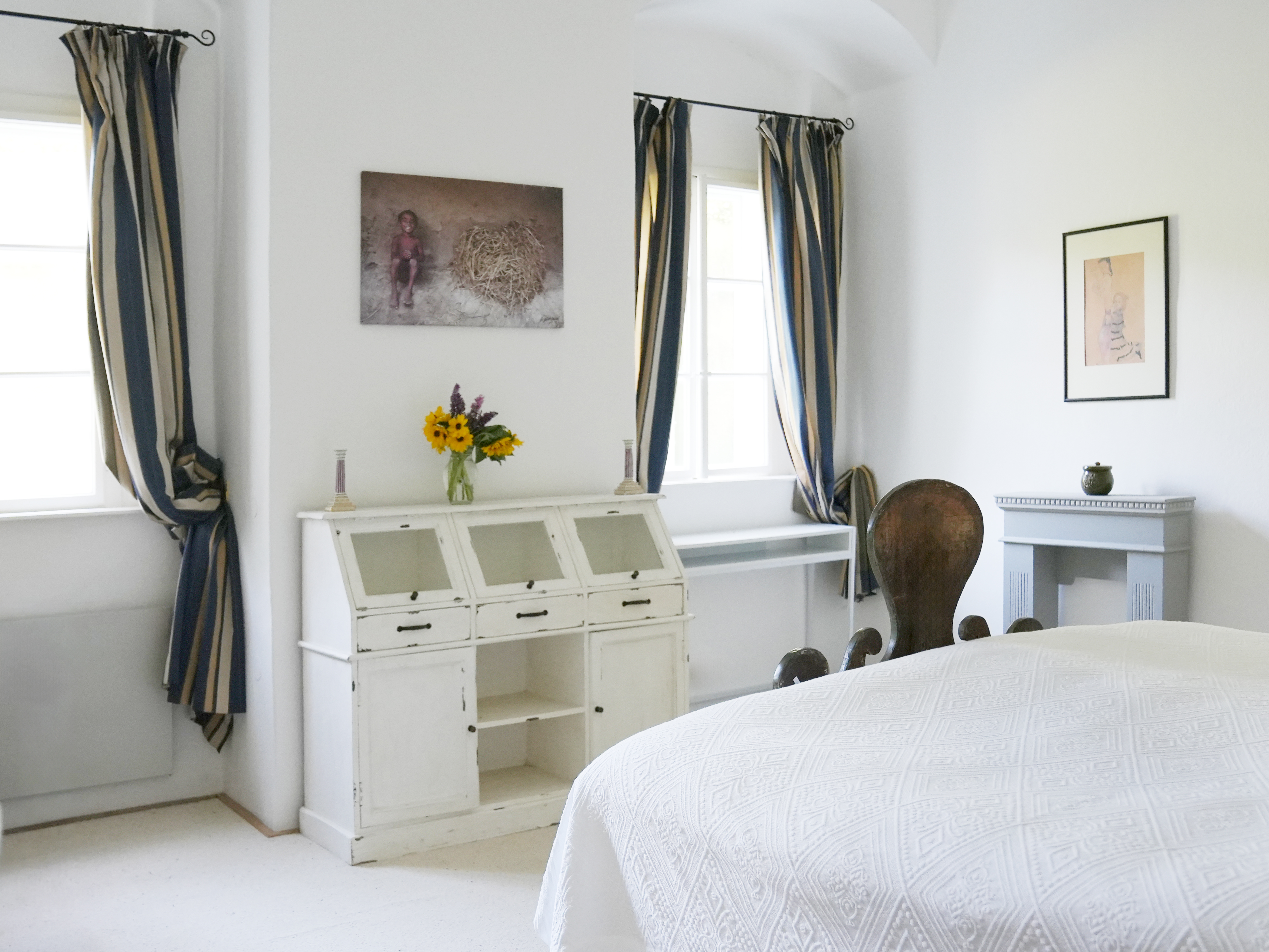 Matrimonio - Art der Location: ausgefallene Location - Zimmer mit Doppelbett, Ankleidezimmer - Hohenlohe Mühle