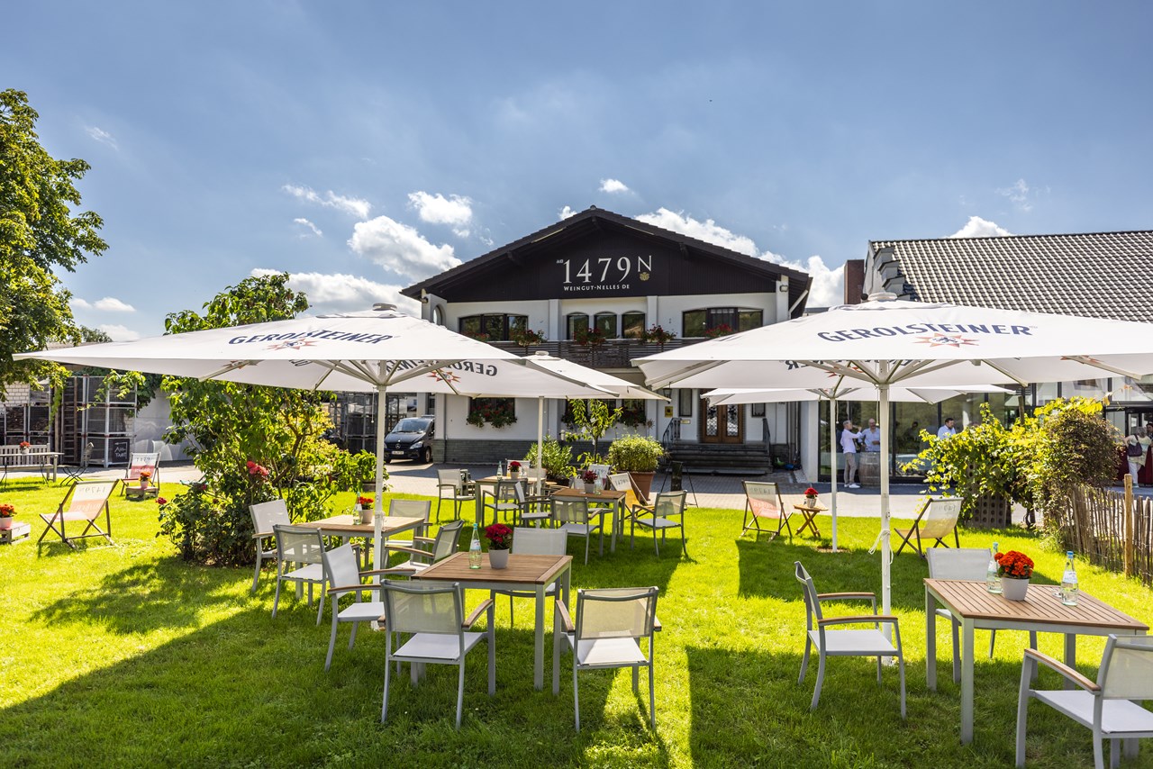 Weingut Nelles Angaben zu den Festsälen Garten