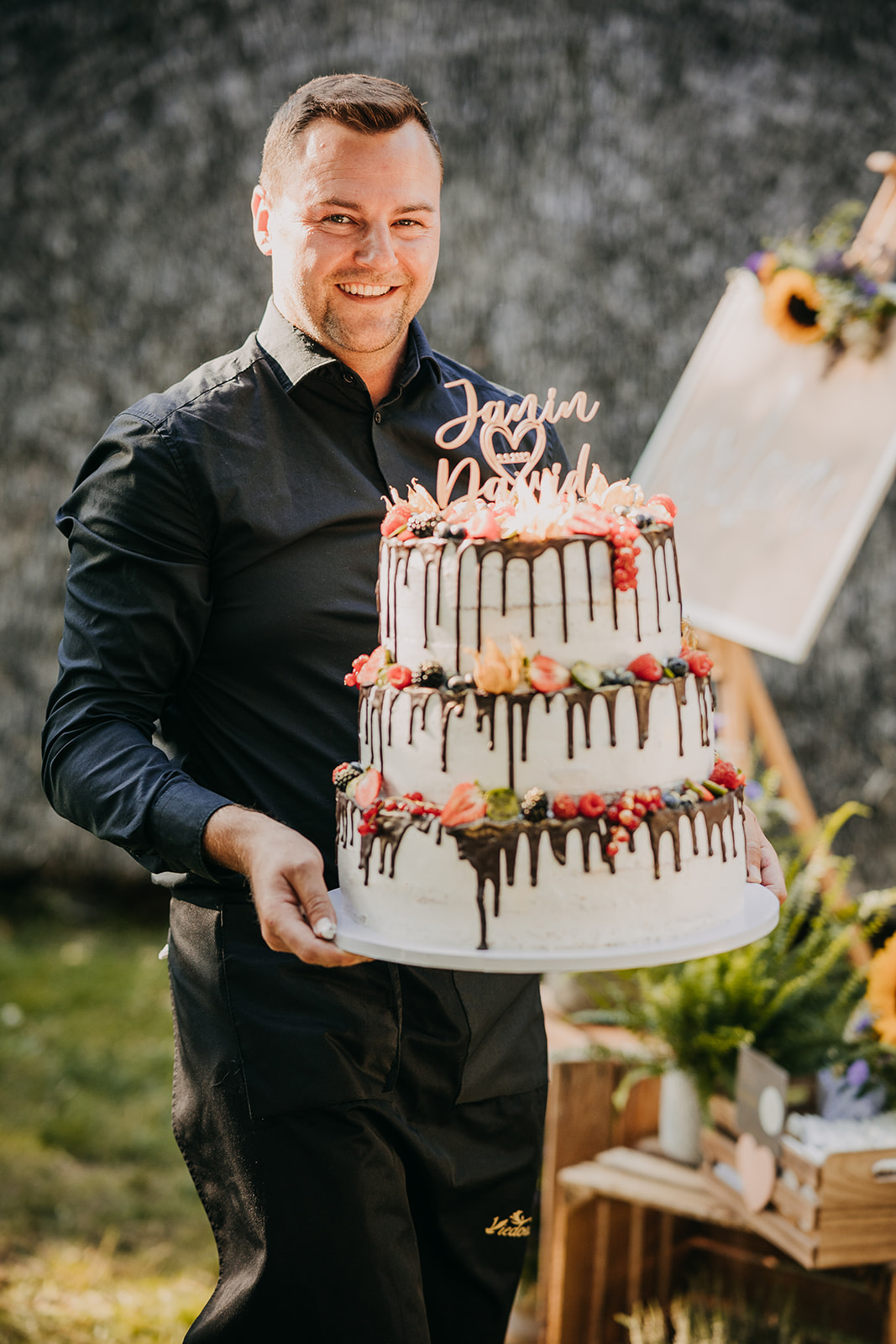 Hochzeitslocation: Hochzeitstorte Schafstall am Heidegarten - Schafstall am Heidegarten