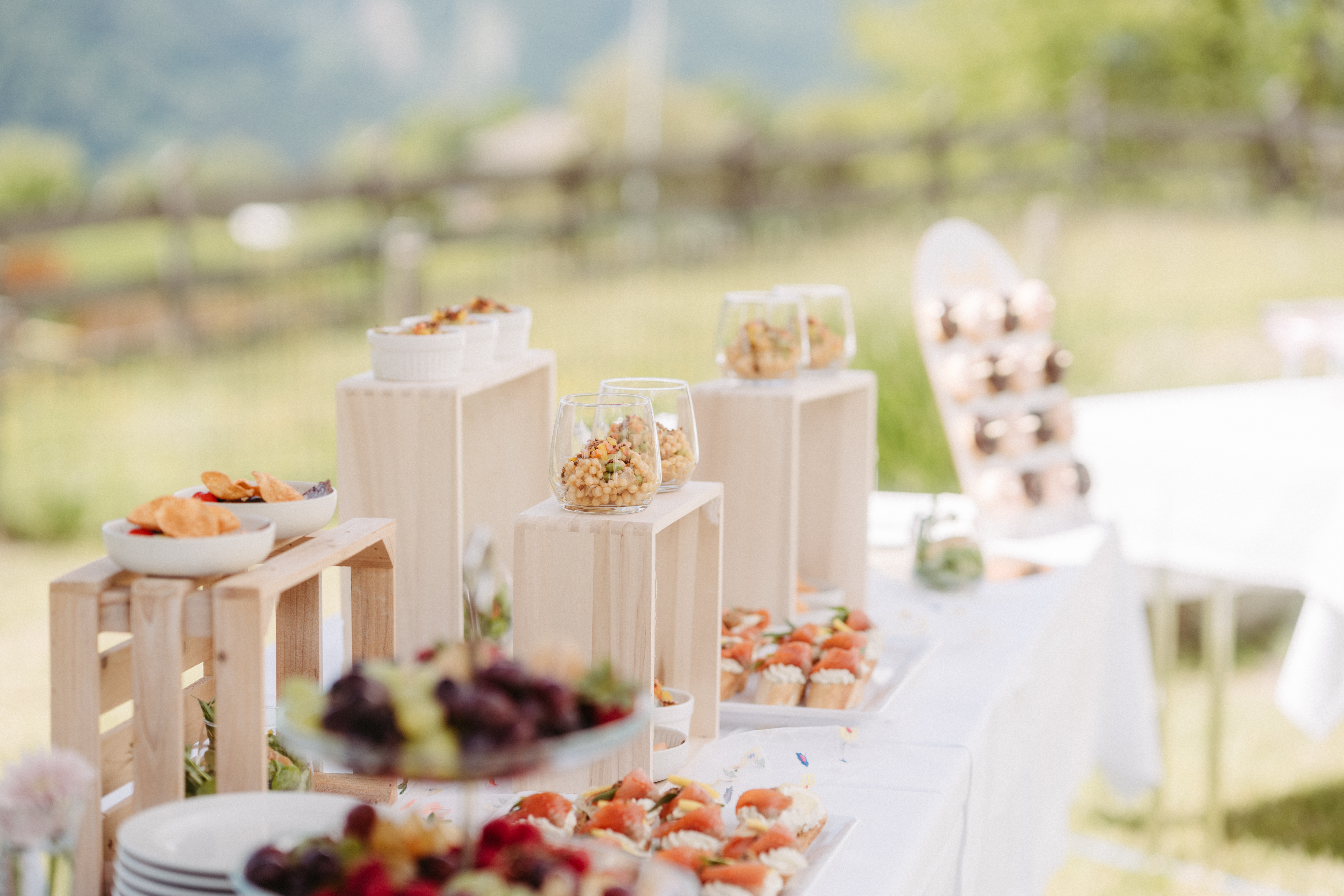 Bruiloft - Greifenburg - Buffet am Nachmittag  - Naturhotel Landhof Irschen