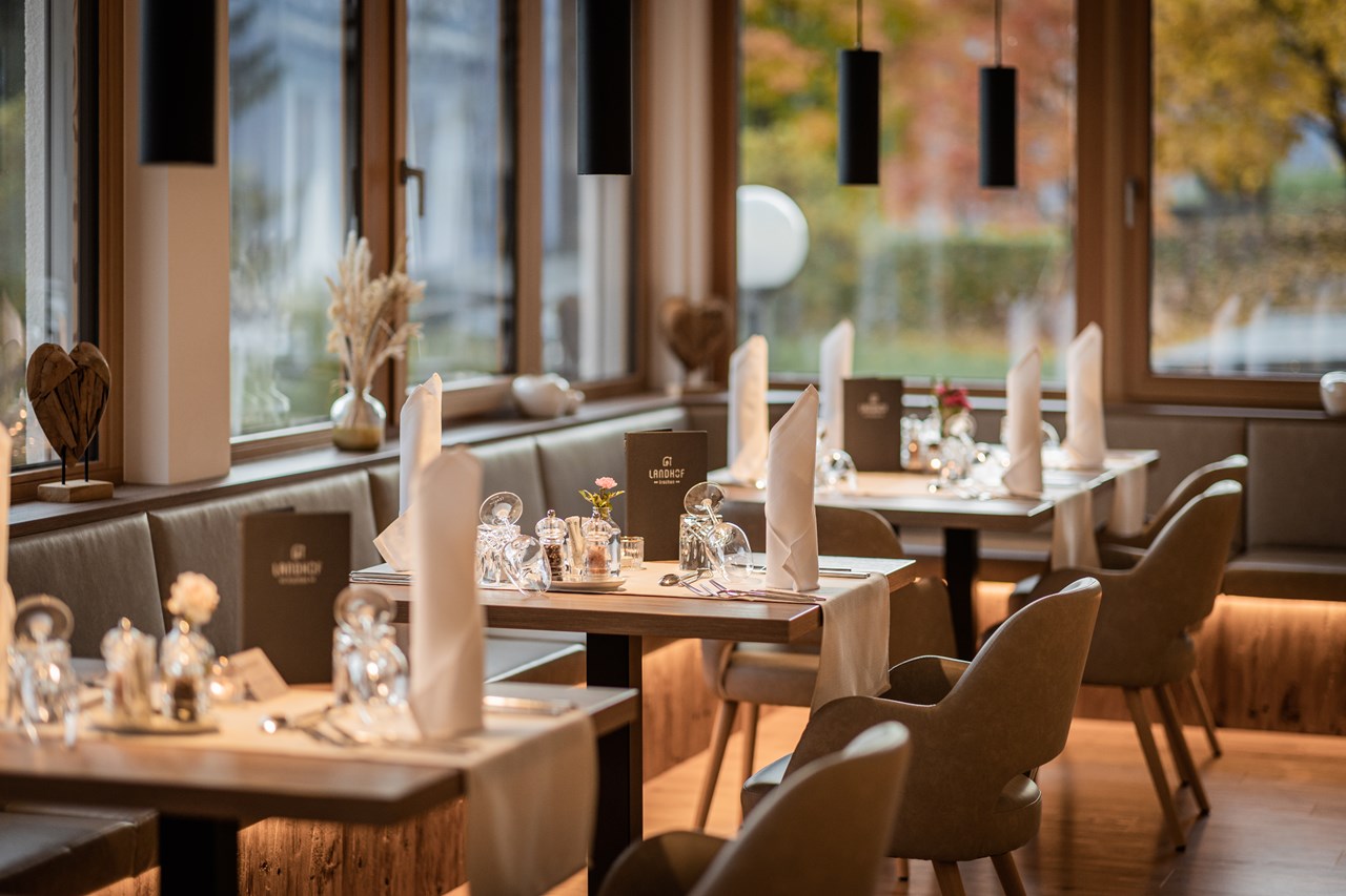 Naturhotel Landhof Irschen Angaben zu den Festsälen Restaurant