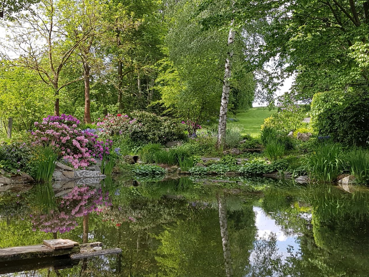 Hochzeitslocation: Perfektes Ambiente für freie Trauung und Fotoshooting - Landhausgarten Bunzmann