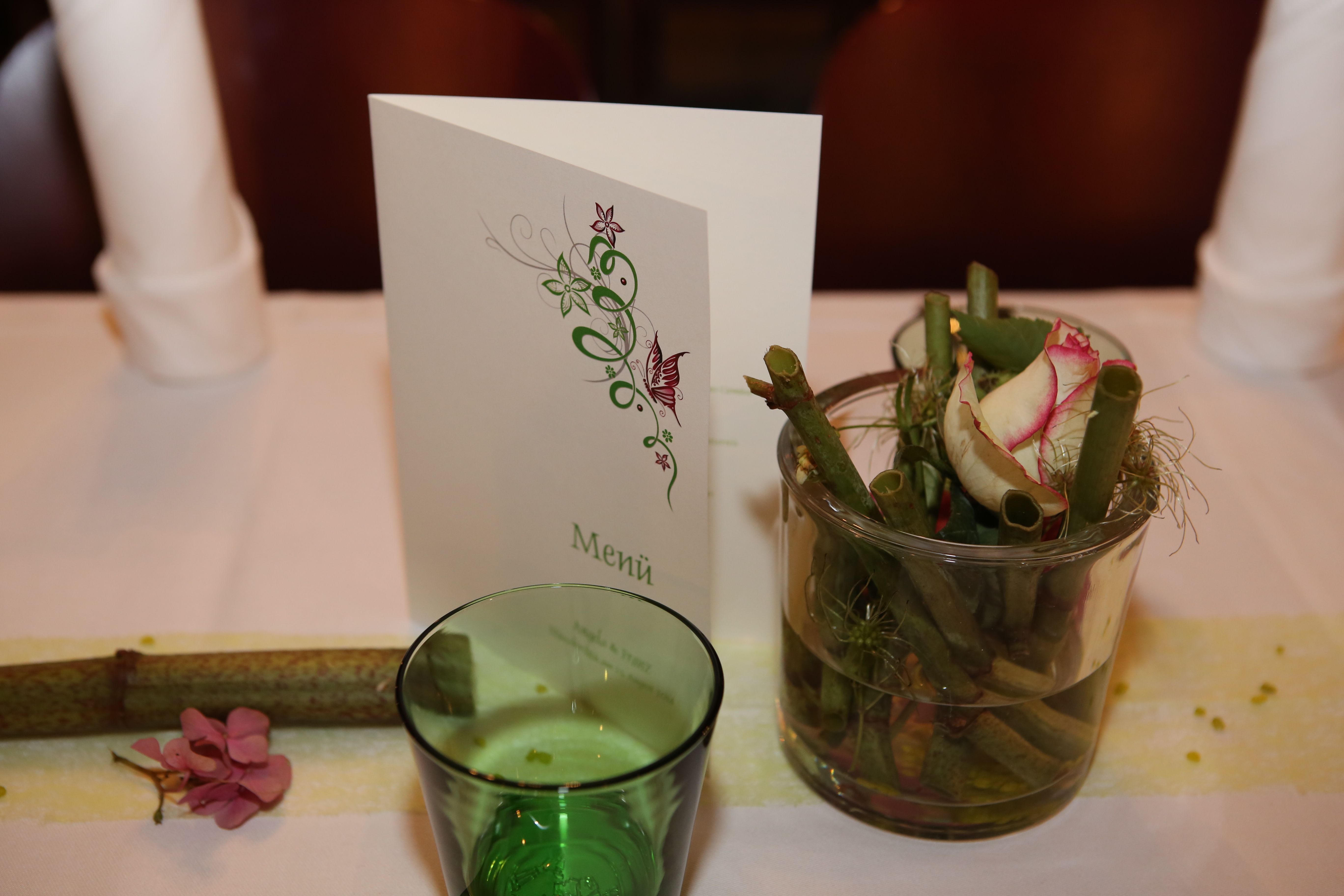 Hochzeit: Tischschmuck Hochzeit 23.08.2014 - Gasthof Wösner