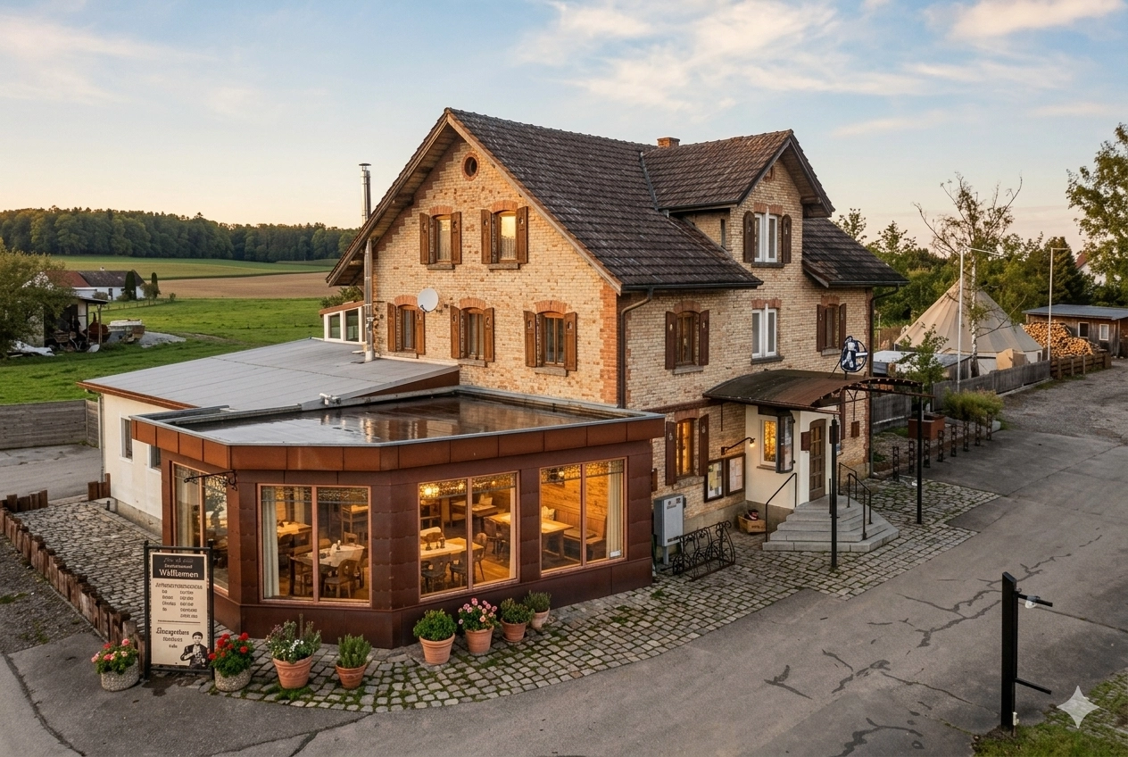 Hochzeit: Außenansicht Gebäude - Hildes Kulisse