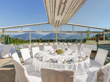 Hochzeitslocation: Wintergarten mit Ausblick - Alpenhotel Speckbacher Hof