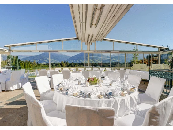 Hochzeitslocation: Wintergarten mit Ausblick - Alpenhotel Speckbacher Hof
