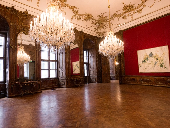 Hochzeitslocation: Der Roter Salon des Palais Schönborn-Batthyány in Wien. - Palais Schönborn-Batthyány