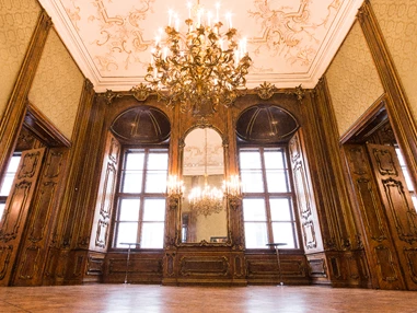Hochzeitslocation: Der Grüne Salon des Palais Schönborn-Batthyány in Wien. - Palais Schönborn-Batthyány