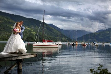 Hochzeit: Privatstrand am Zeller See - Schloss Prielau Hotel & Restaurants
