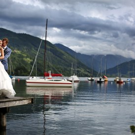 Hochzeit: Privatstrand am Zeller See - Schloss Prielau Hotel & Restaurants