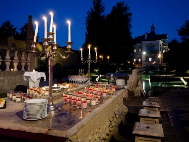Hochzeit: Dessertbuffet am Fürstentisch | Hellbrunner Wasserspiele - Gasthaus zu Schloss Hellbrunn