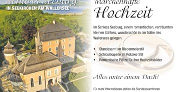 Hochzeit - Salzburger Seenland - Schloss Seeburg