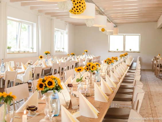Hochzeitslocation: Der Räumlichkeiten sind barrierefrei leicht zu erreichen. - Bischoff's Landrestaurant