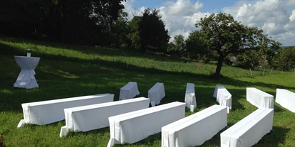 Hochzeit - Bad Herrenalb - Für eine Trauung im Freien bieten wir ausreichend Platz im Garten. - Bischoff's Landrestaurant