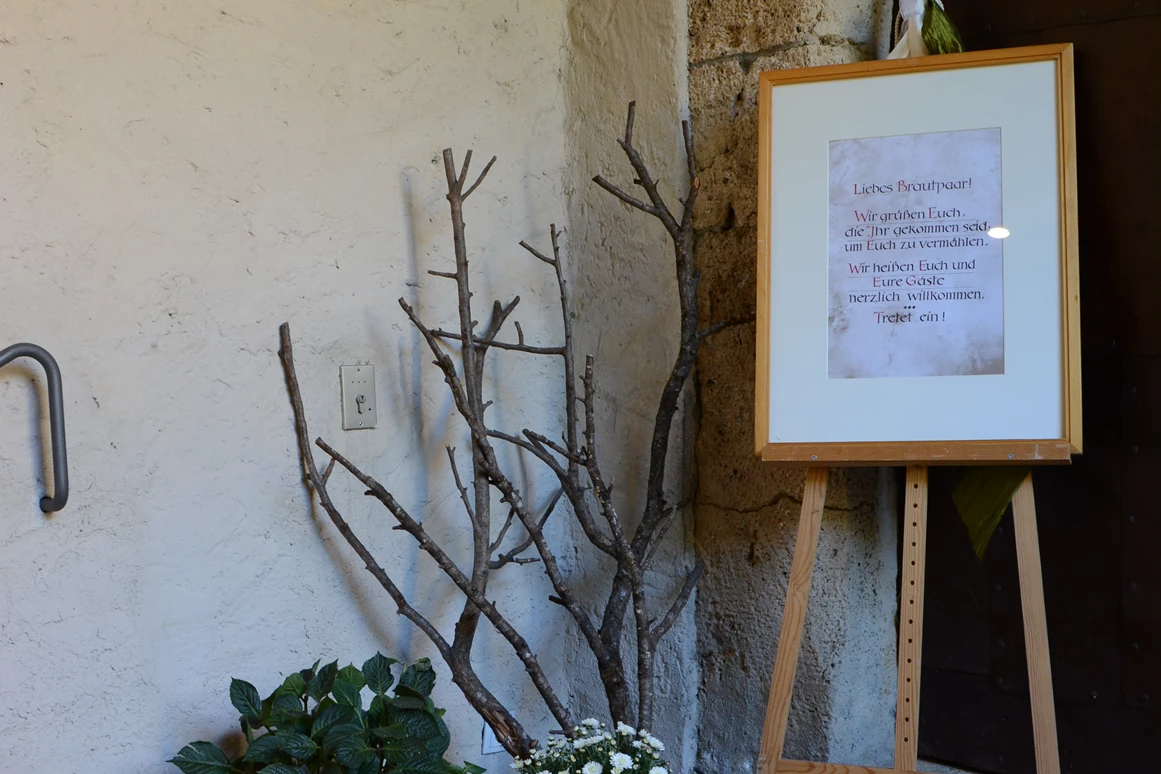 Hochzeitslocation: Begrüßung - Schloss Landeck