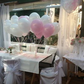 Hochzeit: Hochzeitsgrüße mit Gasluftballon - Michlhof in Lanzenkirchen