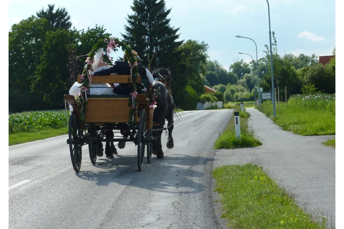 Hochzeit: Mit der Kutsche in die Kirche - Michlhof in Lanzenkirchen