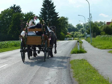 Hochzeitslocation: Mit der Kutsche in die Kirche - Michlhof in Lanzenkirchen