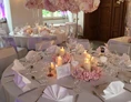 Hochzeit: Eine von unzähligen Tischdekorationsmöglichkeiten - Schlossgastronomie Herten