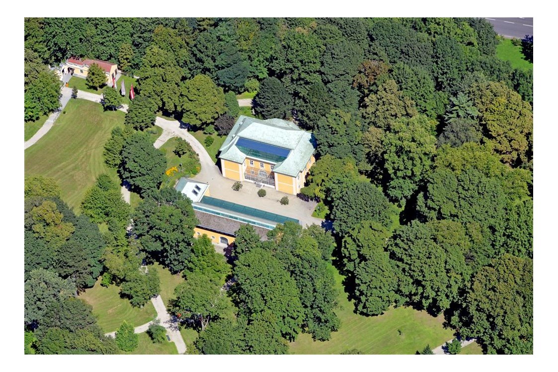 Hochzeit: Luftaufnahme Bergschlößl und Park
Foto (c) Stadtplanung Pertlwieser - Bergschlößl