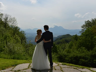 Hochzeit: Feiern mit Aussicht - hoch über den Dächern von Salzburg - Romantik Hotel & Restaurant "DIE GERSBERG ALM"