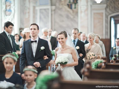 Hochzeit: Eine Trauung im Stift Göttweig in Niederösterreich.
Foto © stillandmotionpictures.com - Benediktinerstift Göttweig