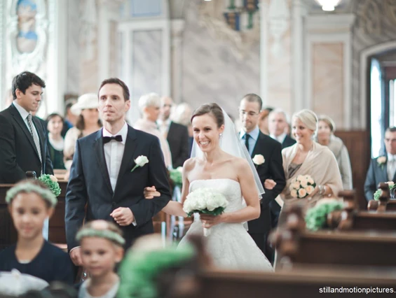 Hochzeit: Eine Trauung im Stift Göttweig in Niederösterreich.
Foto © stillandmotionpictures.com - Benediktinerstift Göttweig