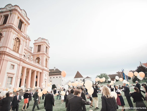 Hochzeit: Heiraten im Stift Göttweig in Niederösterreich.
Foto © stillandmotionpictures.com - Benediktinerstift Göttweig