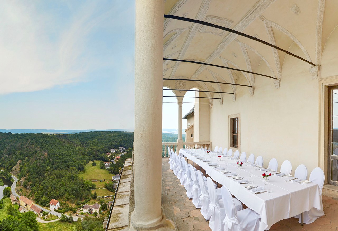 Renaissanceschloss Rosenburg Information about the banquet halls Balcony