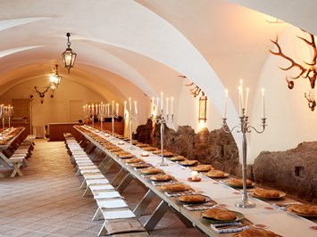 Renaissanceschloss Rosenburg Angaben zu den Festsälen Gewölbesaal