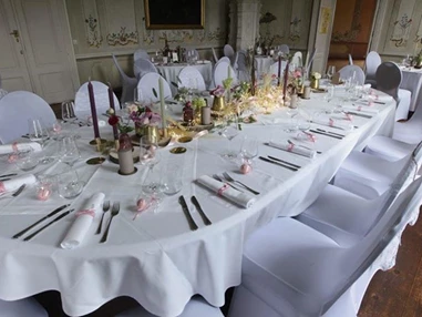 Hochzeitslocation: Tafel Pernegger Salon  - Schloss Pernegg