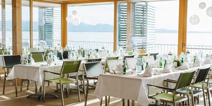 Mariage - Bodensee-Vorarlberg - Badehaus Bestuhlung innen - Seehotel am Kaiserstrand
