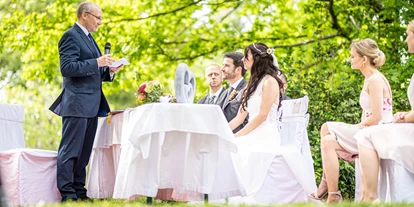 Bruiloft - Breitenbrunn (Breitenbrunn am Neusiedler See) - Das Restaurant Birkenhof bietet die Möglichkeit einer Hochzeit im Freien. - Birkenhof Restaurant & Landhotel ****