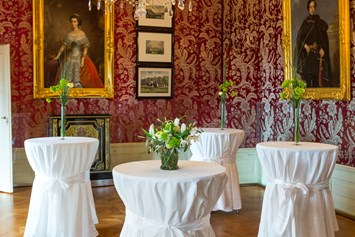 Hochzeit: Stehempfang im roten Salon - Schloss Esterházy