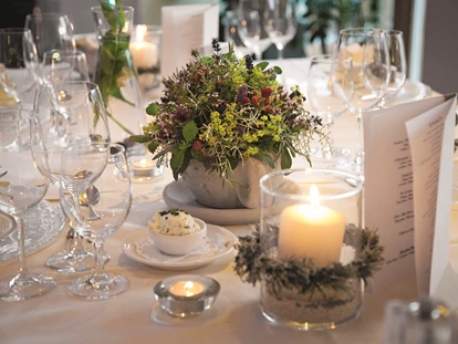 Matrimonio - Großwilfersdorf - Ihre Hochzeitstafel gestalten wir Ihnen individuell nach Wunsch - Retter Bio-Natur-Resort****s