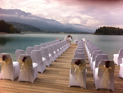 Hochzeit - Bezirk Villach - Heiraten am Seesteg im Naturel Hoteldorf SEELEITN, Standesamtliche Trauung ist möglich - Naturel Hotels & Resorts, Dorf SCHÖNLEITN & Dorf SEELEITN