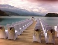Hochzeit: Heiraten am Seesteg im Naturel Hoteldorf SEELEITN, Standesamtliche Trauung ist möglich - Naturel Hotels & Resorts, Dorf SCHÖNLEITN & Dorf SEELEITN