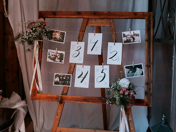 Hochzeit: Tischplan - Stadl/Hotel/Restaurant Alte Goste